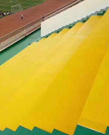 东西湖球场台阶翻新修补改造